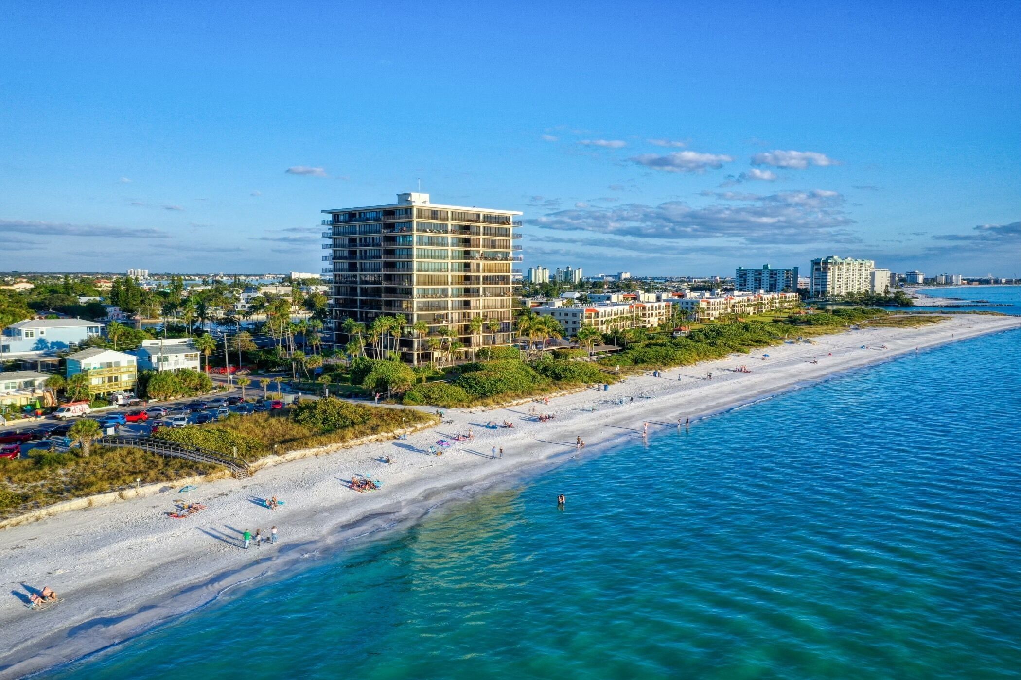 Condo is on Sunset Beach!  Fall in love with ocean front living.