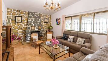 TV, fireplace, table tennis