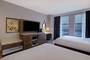 Room, 2 Queen Beds, Refrigerator & Microwave | Premium bedding, down comforters, memory foam beds, in-room safe