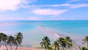 A beach with clear turquoise waters, a sandy shore, and palm trees. - Verano Pajucara By Tropicalis (Maceió)
