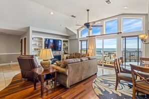 TV, fireplace, video games