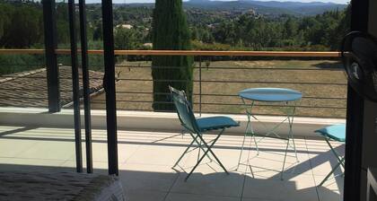 Beautiful house with heated pool overlooking Barjac