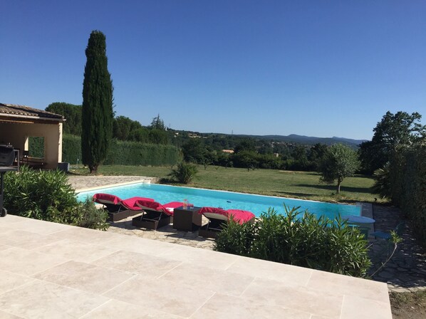 حمّام سباحة خارجي، حمّام سباحة مُدفَّأ