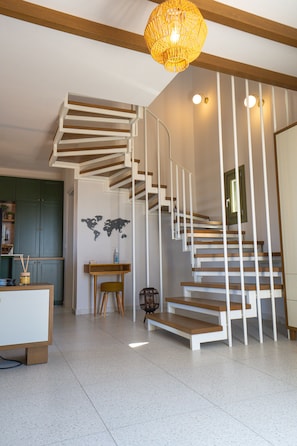 Villa – deluxe, flere soverom, terrasse (Panoramic View) | 1 soverom, sengetøy av topp kvalitet, dundyner og safe på rommet