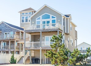 Exterior - K1421 Acqua. Ocean Views; Semi-Oceanfront; Elevator; Private Pool; Rec Room! (Kill Devil Hills)