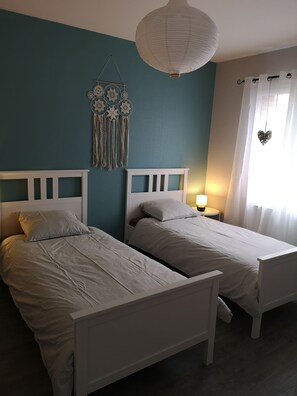 2 chambres, Wi-Fi, draps fournis