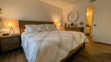 2 bedrooms, iron/ironing board, travel crib, free WiFi