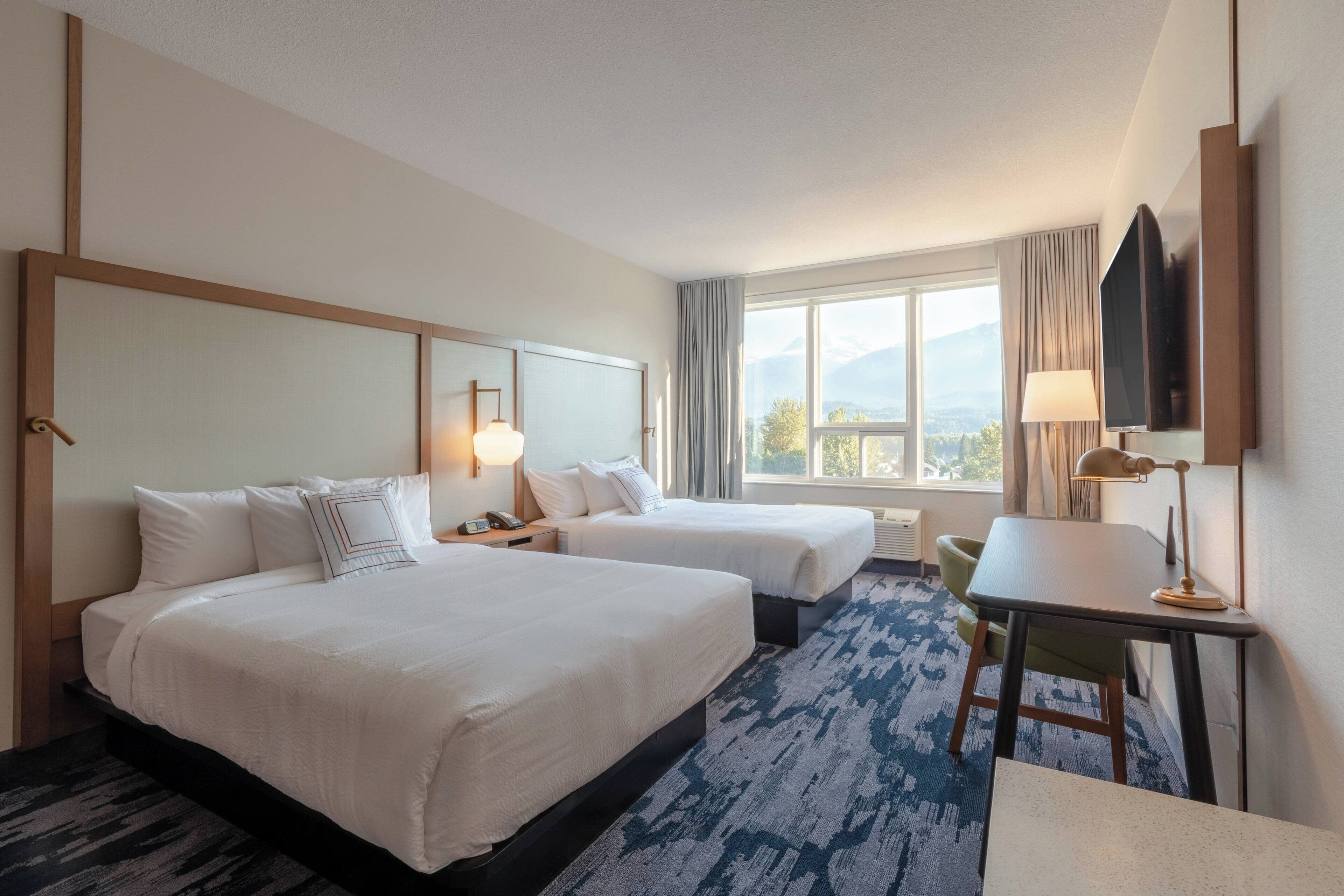 room, 2 queen beds | desk, laptop workspace, blackout curtains, soundproofing