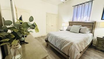 2 bedrooms, iron/ironing board, travel crib, free WiFi