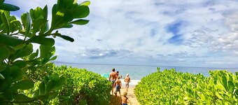 Indulge, just steps to pristine beaches, restaurants & shopping.