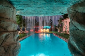 A heated pool
