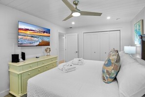 1 slaapkamer, een strijkplank/strijkijzer, gratis wifi, beddengoed