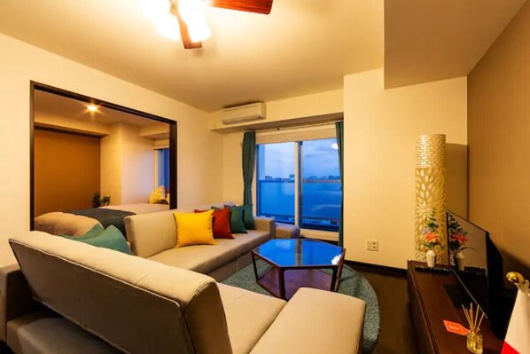 Apartment, Non Smoking | Living room | Flat-screen TV - Fancy (Sapporo)