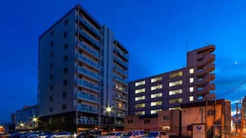 Front of property – evening/night