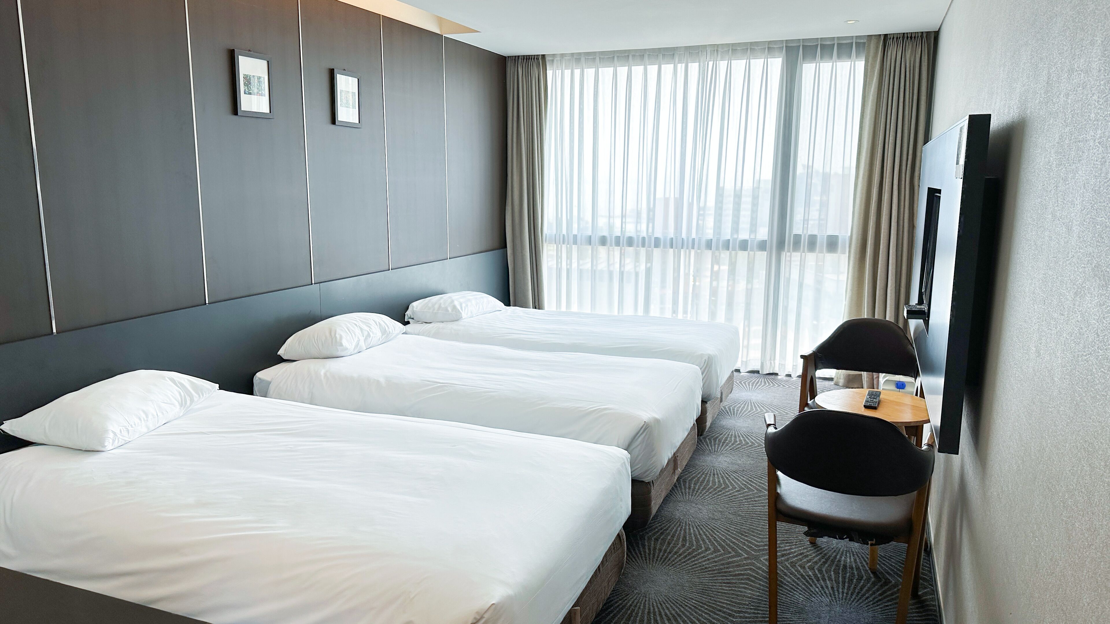 superior room, 3 single beds, non smoking | 1 bedroom, in-room safe, desk, laptop workspace