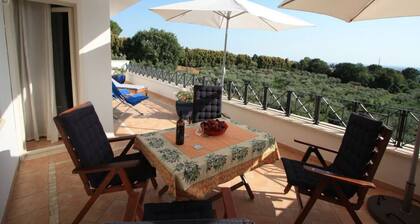 Holiday apartment near Rome - panorama terrace, Sea view - garden, olive grove