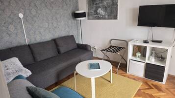Appartement (One Bedroom Apartment) | Salle de séjour | Télévision
