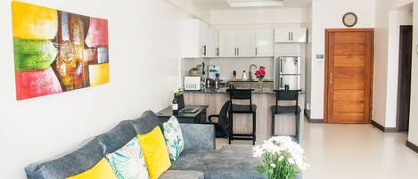 Departamento, 1 habitación | Área de sala de estar