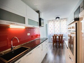 Apartment (Two Bedroom Apartment) | Private kitchen | Fridge - Apartment Nostalgija Split (Split)