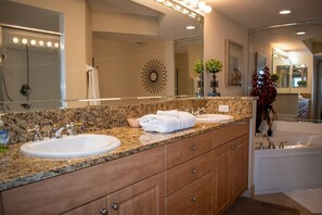 Hair dryer, towels - Beautiful Views from this 11th Floor Twin Towers Condo Unit 1107 (Daytona Beach Shores)
