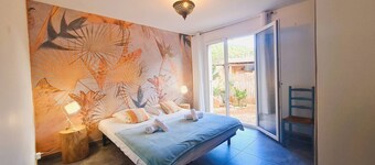 Appt Bruscaghju, 6 pers, 5 min rivière à pieds, 15 min plage en voiture