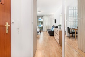 Studio, balkon, langs het strand | Woonruimte