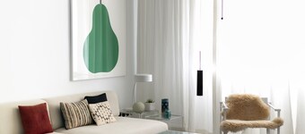 Luxury modernist design townhouse with garden