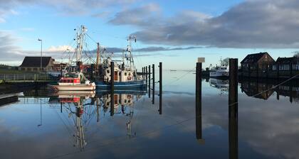 Wattkante Burhave, Wohnung Hans & Grete (OG) : 65 qm, sonnig, 300m zum Strand