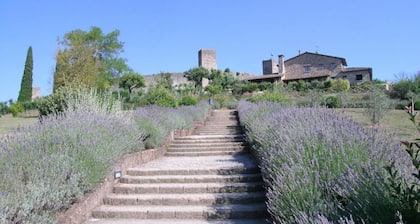 Giovanna apartment on two levels overlooking the swimming pool