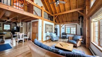 TV, fireplace, offices