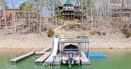 Relax at Windsor Cove Norris Lake - 7 BR, 4,700 Sq ft, 2 Story Dock, Fire Pit