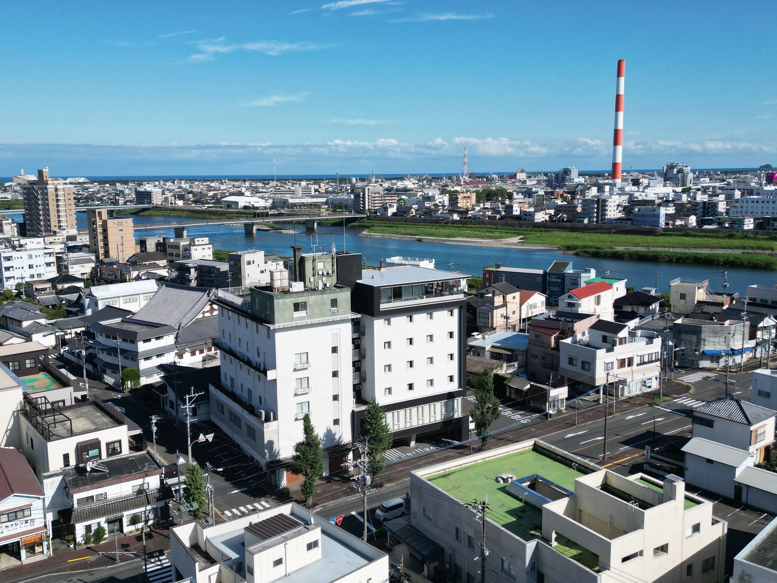 منظر من الجو على ارتفاع عالٍ