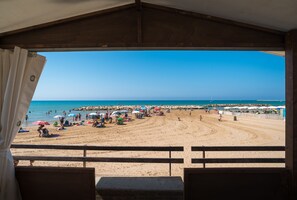 Beach nearby, sun-loungers