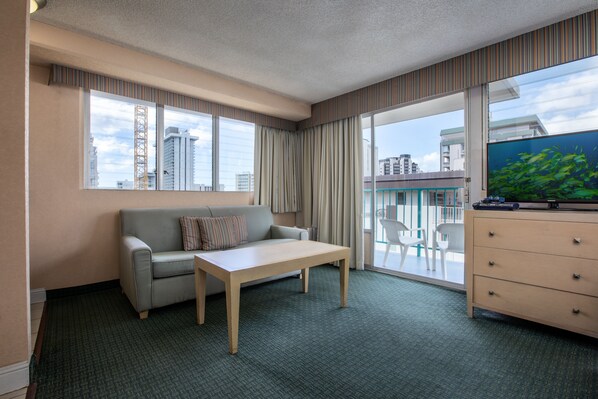 TV, DVD player - Aqua Aloha Surf Waikiki 1103 Deluxe Studio with Lanai and Partial City Views (Honolulu)