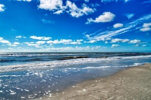 On the beach, sun loungers - Villa Madeira 502 – Gulf-Front Serenity with Heated Pool, Beach Access & Walk to John's Pass (Madeira Beach)