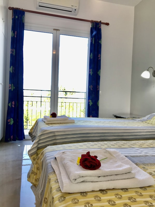 2 habitaciones, internet y ropa de cama 