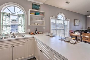 Fridge, microwave, stovetop, dishwasher - Pool & Golf Course Views: Myrtle Beach Condo (Myrtle Beach)
