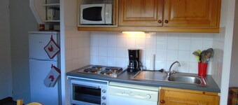 Appartement Valfréjus 8 pers, cuisine équipée, 2 sdb, animaux admis