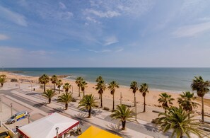 Vlak bij het strand