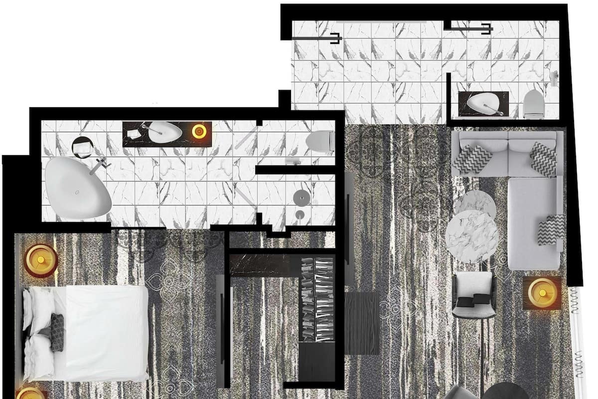 Club Suite, 1 King Bed, Club Lounge Access (Prestige) | Hypo-allergenic bedding, minibar, in-room safe, laptop workspace