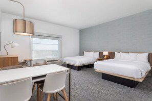 Schreibtisch, laptopgeeigneter Arbeitsplatz, Verdunkelungsvorhänge