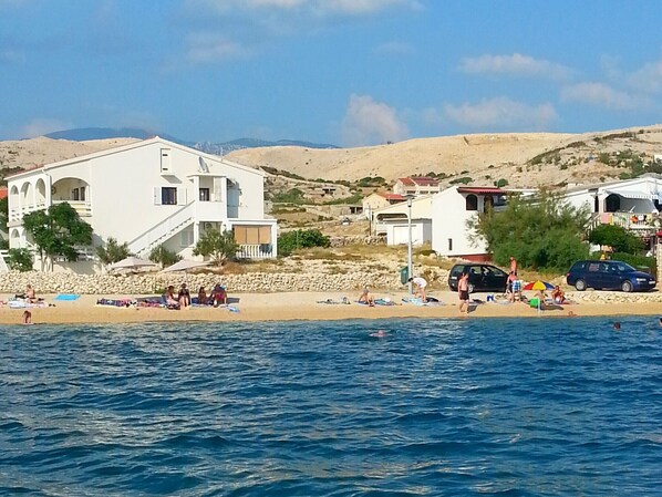 En la playa