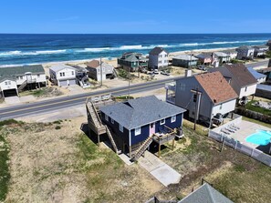 Exterior - Semi-Oceanfront, 100 ft to beach access, Sun Decks, KH141, Blue Heaven (Kitty Hawk)