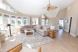 Flat-screen TV, DVD player - Oceanside, Ocean Views, Hot Tub, Close to Beach Access, 743, Golden Days (Corolla)