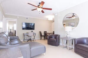 Smart TV, lettore DVD, libri, videoteca