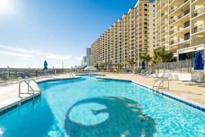 Indoor pool, a heated pool