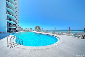 A heated pool