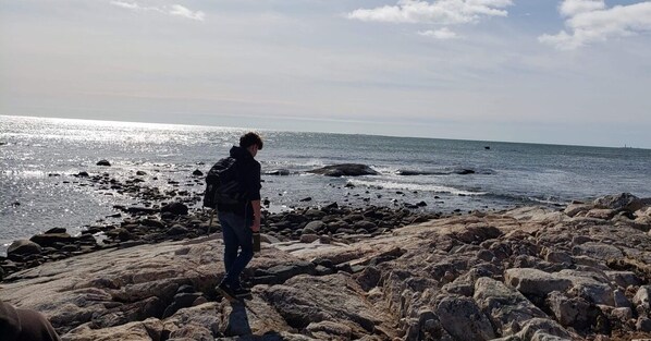Guests can enjoy breathtaking ocean views from this scenic shoreline.