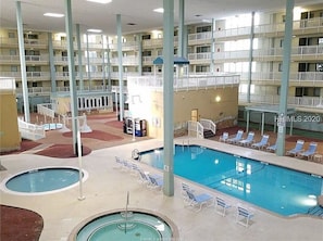 Indoor pool, outdoor pool