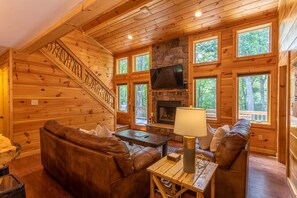 TV, fireplace, DVD player